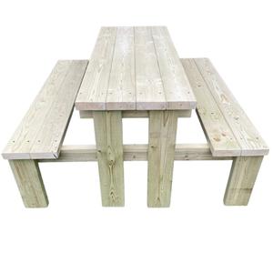 4-Seater Chunky Pub Style Picnic Bench