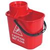 Red Industrial Heavy Duty Mop Bucket 12ltr