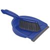 Blue Coloured Plastic Dustpan & Brush Set with Soft Bristles