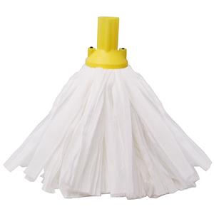 Yellow Colour Coded Exel Big White Socket Mop Head 5oz / 150g