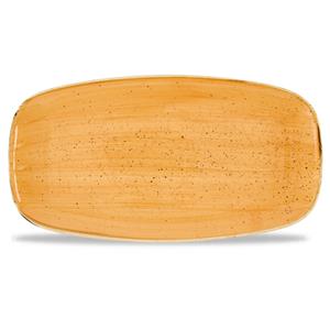 Stonecast Tangerine Chefs` Oblong Plate 13.875inch x 7.375inch / 35.5 x 18.9cm