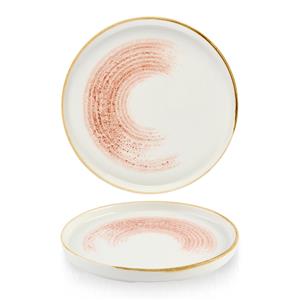 Studio Prints Homespun Accents Coral Walled Plate 10.25inch / 26cm