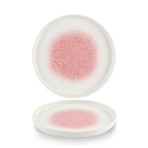 Studio Prints Raku Rose Quartz Pink Chefs` Walled Plate 8.25inch / 21cm
