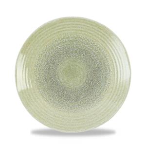 Harvest Grain Speckled Green Organic Coupe Plate 10.75inch / 27.5cm