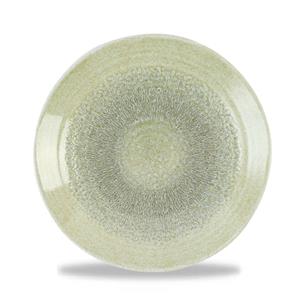 Harvest Grain Speckled Green Organic Coupe Plate 9inch / 23cm