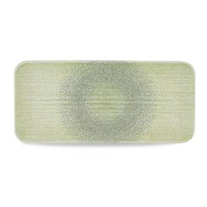 Harvest Grain Speckled Green Rectangular Plate 13.625inch x 6.25inch / 34.6 x 15.6cm