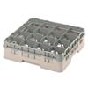 16 Compartment Glass Rack with 1 Extender H114mm - Beige