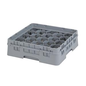 20 Compartment Glass Rack with 1 Extender H114mm - Grey