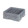 20 Compartment Glass Rack with 2 Extenders H133mm - Grey