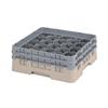 20 Compartment Glass Rack with 2 Extenders H155mm - Beige