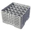 25 Compartment Glass Rack with 5 Extenders H279mm - Grey