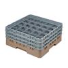 25 Compartment Glass Rack with 3 Extenders H174mm - Beige