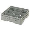 9 Compartment Glass Rack with 1 Extender H92mm - Grey