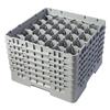30 Compartment Glass Rack with 6 Extenders H298mm - Grey