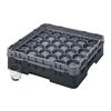 30 Compartment Glass Rack with 1 Extender H92mm - Black