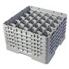 30 Compartment Glass Rack with 5 Extenders H257mm - Grey