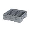 36 Compartment Glass Rack with 1 Extender H92mm - Grey