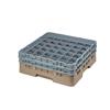 36 Compartment Glass Rack with 2 Extenders H133mm - Beige