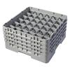 36 Compartment Glass Rack with 4 Extenders H215mm - Grey