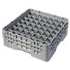 49 Compartment Glass Rack with 2 Extenders H133mm - Grey