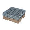 49 Compartment Glass Rack with 2 Extenders H133mm - Beige