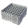 49 Compartment Glass Rack with 3 Extenders H174mm - Grey