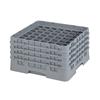 49 Compartment Glass Rack with 4 Extenders H215mm - Grey