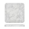 White Marble Agra Melamine Tray 23 x 23cm