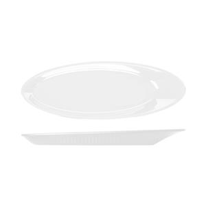 Opulence White Boston Melamine Oval Plate 30.5 x 11cm