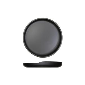 Black Copenhagen Round Melamine Plate 17cm at Drinkstuff
