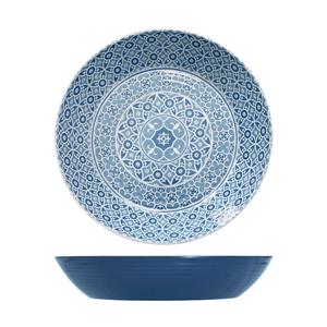 Blue Marrakesh Melamine Bowl 42.5 x 8cm