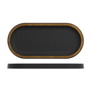 Copper/Black Utah Melamine Oval Tray 32 x 15cm
