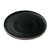 Nara Black & White Flat Round Plate 21cm