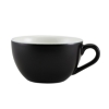 Genware Porcelain Matt Black Bowl Shaped Cup 6oz / 175ml