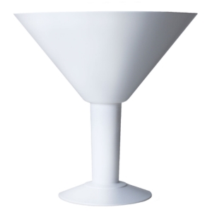 Grande White Acrylic Martini Glass 73oz / 2ltr