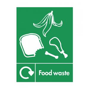 Food Waste Recycling Sticker 200 x 150mm