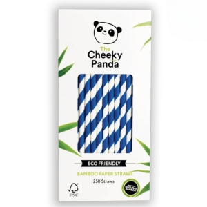 Cheeky Panda Bamboo Paper 6mm Straw Blue Stripes