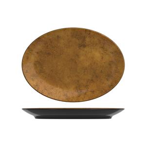 Copper/Black Utah Melamine Platter 34.5 x 25cm