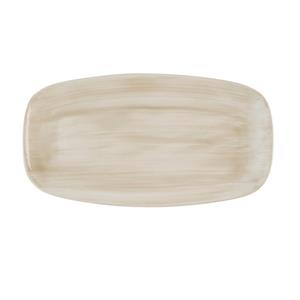 Churchill Stonecast Canvas Natural Chefs Oblong Plate 13.875 x 7.375inch