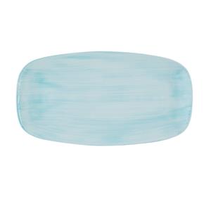 Churchill Stonecast Canvas Breeze Chefs Oblong Plate 13.875 x 7.375inch