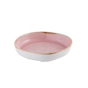 Churchill Stonecast Petal Pink Organic Walled Bowl 9.25inch
