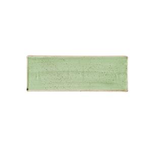 Churchill Stonecast Sage Green Oblong Plate 9.85 x 3.5inch / 25 x 9cm