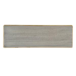 Churchill Stonecast Peppercorn Grey Oblong Plate 13 x 4.25inch / 33 x 11cm