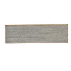 Churchill Stonecast Peppercorn Grey Oblong Plate 12 x 3.5inch / 30 x 9cm