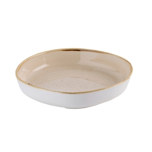 Churchill Stonecast Nutmeg Cream Organic Walled Bowl 9.25inch