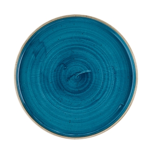 Churchill Stonecast Java Blue Walled Plate 10.25inch / 26cm