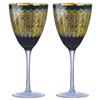 Midnight Peacock Wine Glasses 12.3oz / 350ml