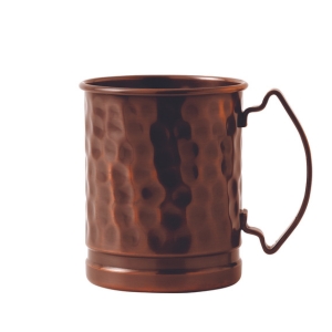 Solid Copper Mug Hammered in Antique Copper 17oz / 480ml