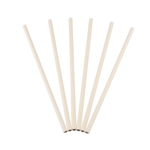 Bamboo Pulp Straws 6mm x 200mm