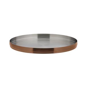 Brushed Copper Round Plate 9inch / 23cm